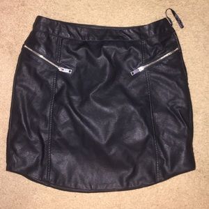 Francesca's Leather Mini-Skirt